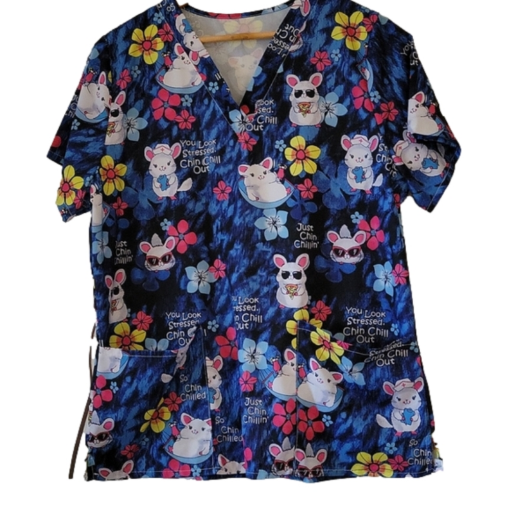 CUTE SCRUBS TOP